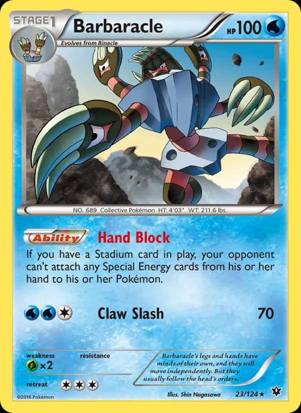 Barbaracle card in English