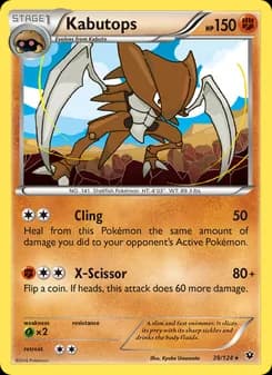 Kabutops card in English