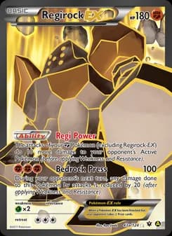 Regirock EX card in English
