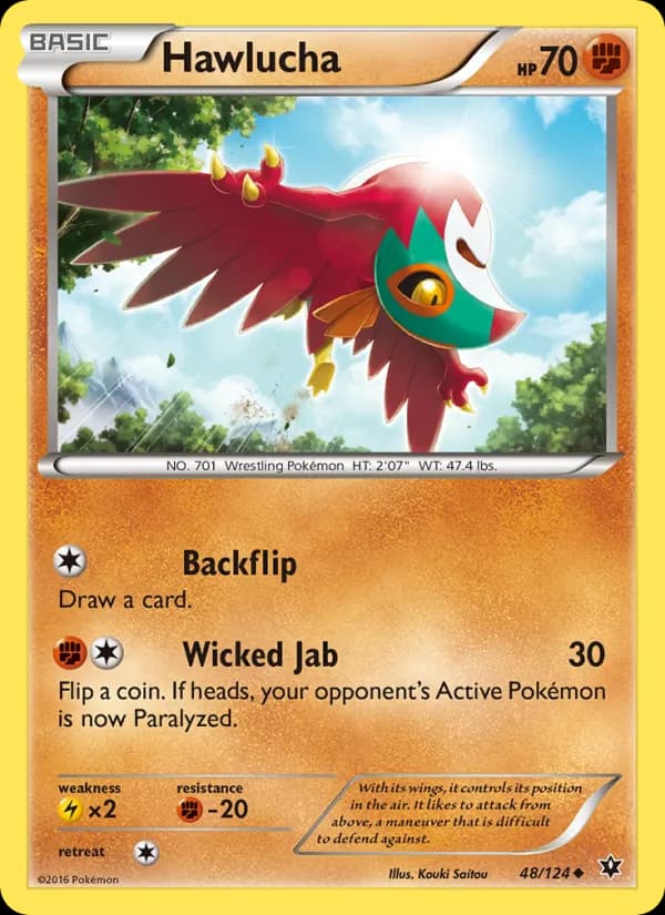 Hawlucha card in English
