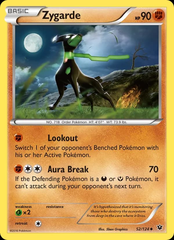 Zygarde card in English