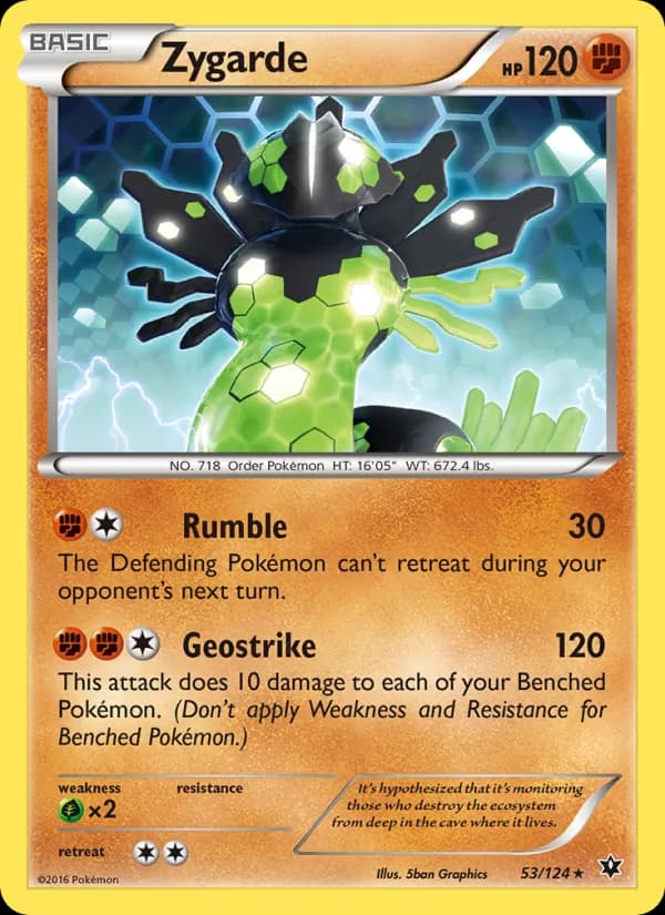 Zygarde card in English
