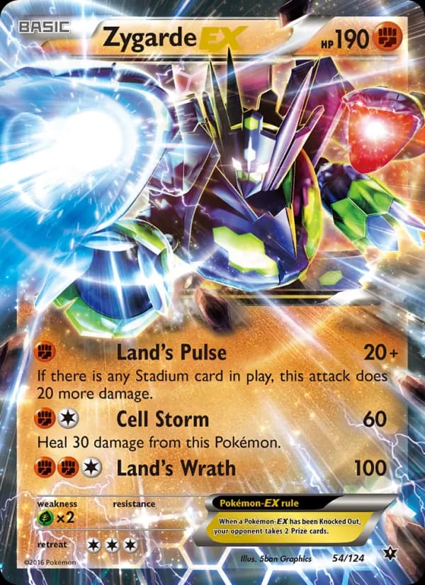 Zygarde EX card in English