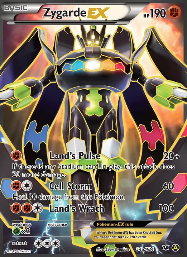 Zygarde EX card in English