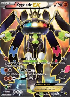 Zygarde EX card in English