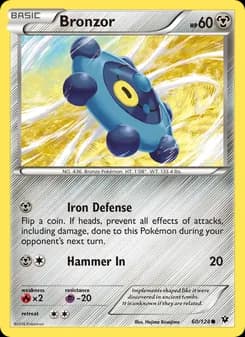 Bronzor card in English