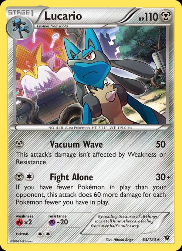 Lucario card in English
