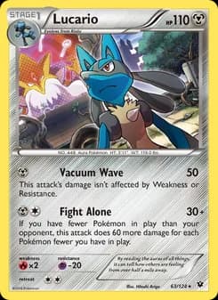 Lucario card in English