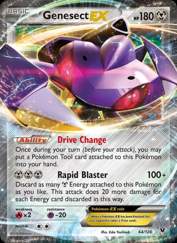 Genesect EX card in English