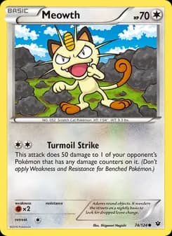 Meowth card in English