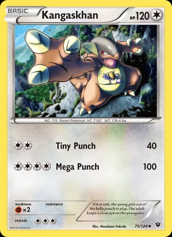 Kangaskhan card in English