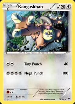 Kangaskhan card in English