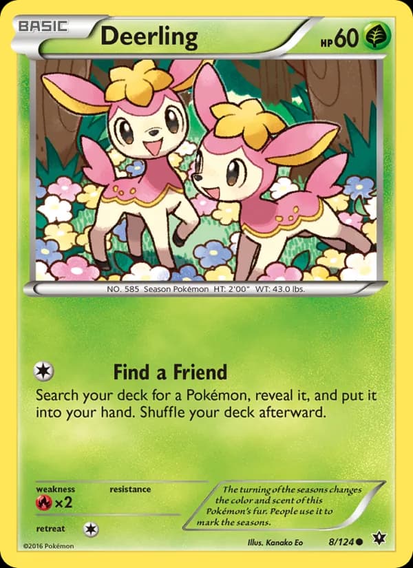 Deerling card in English