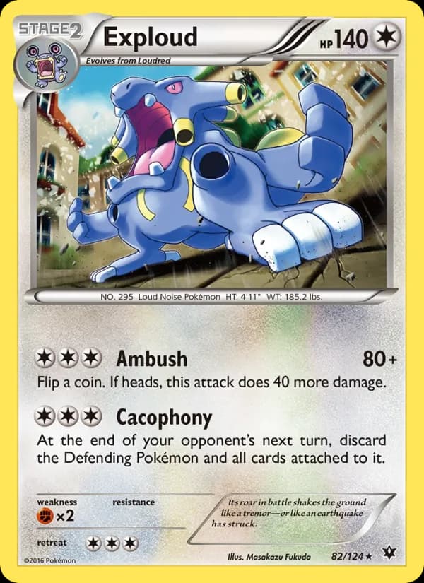 Exploud card in English