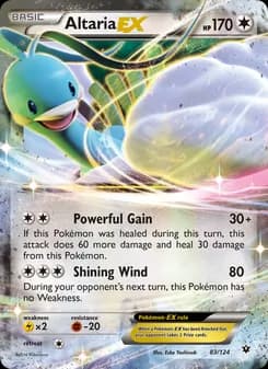 Altaria EX card in English