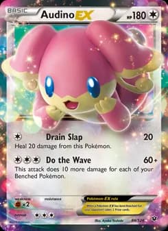 Audino EX card in English