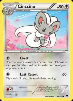 Cinccino card in English