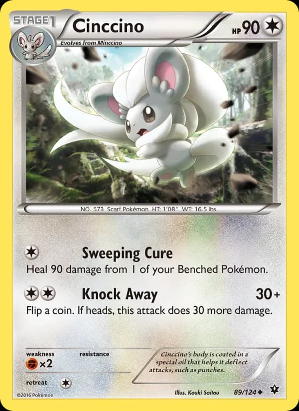 Cinccino card in English