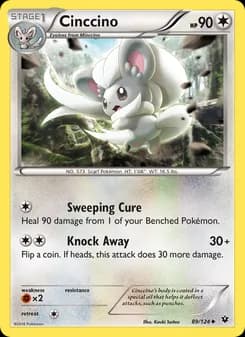 Cinccino card in English
