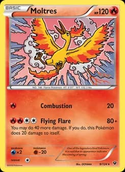 Moltres card in English