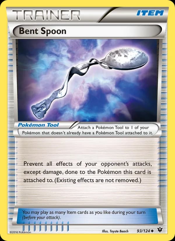 Bent Spoon card in English