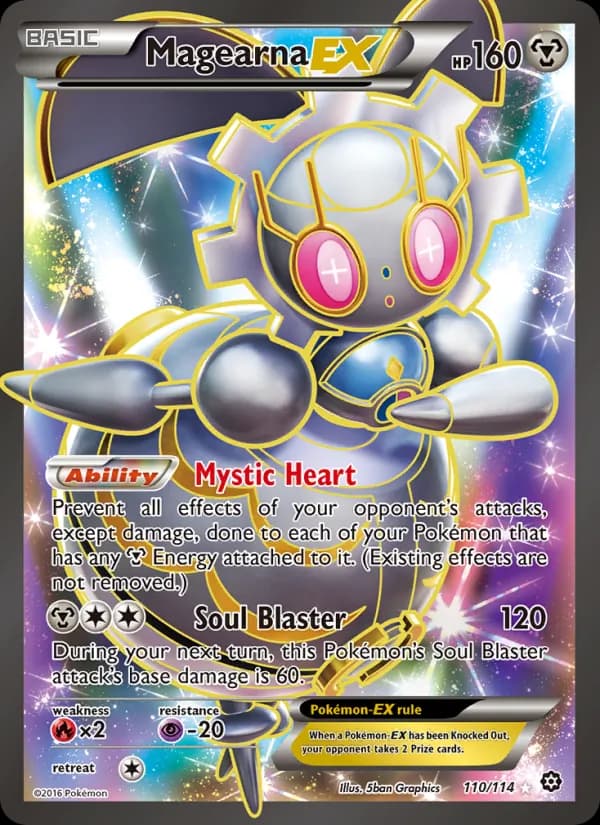 Magearna EX card in English