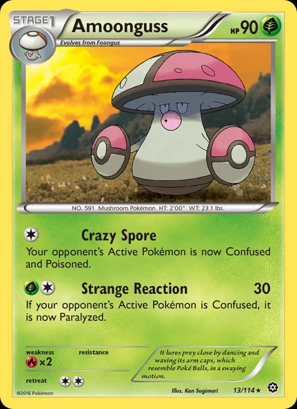Amoonguss card in English