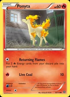 Ponyta card in English