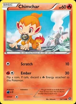 Chimchar card in English