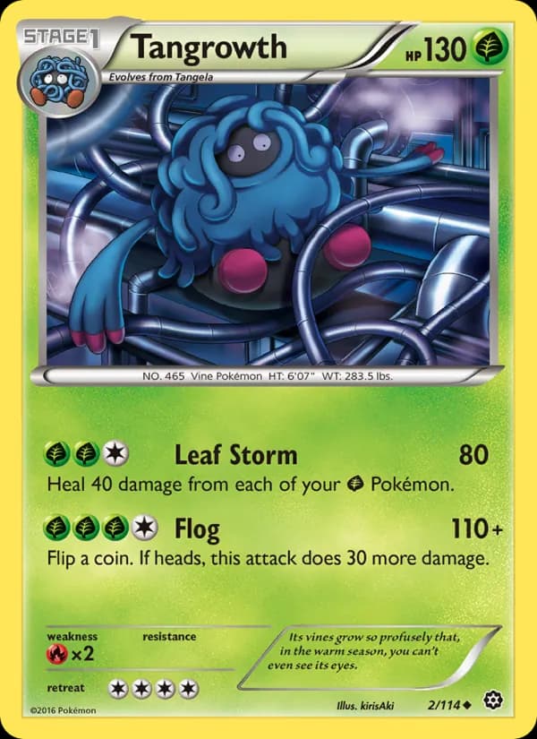 Tangrowth card in English