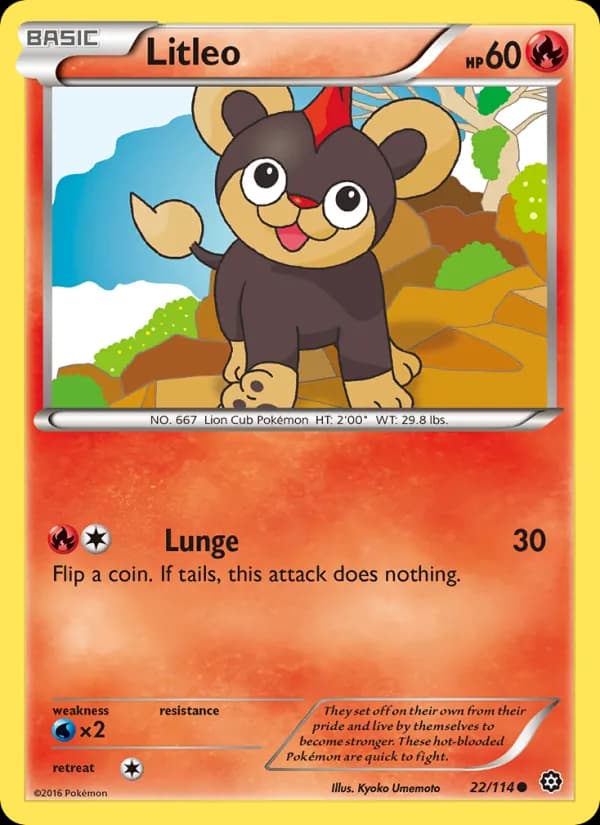 Litleo card in English