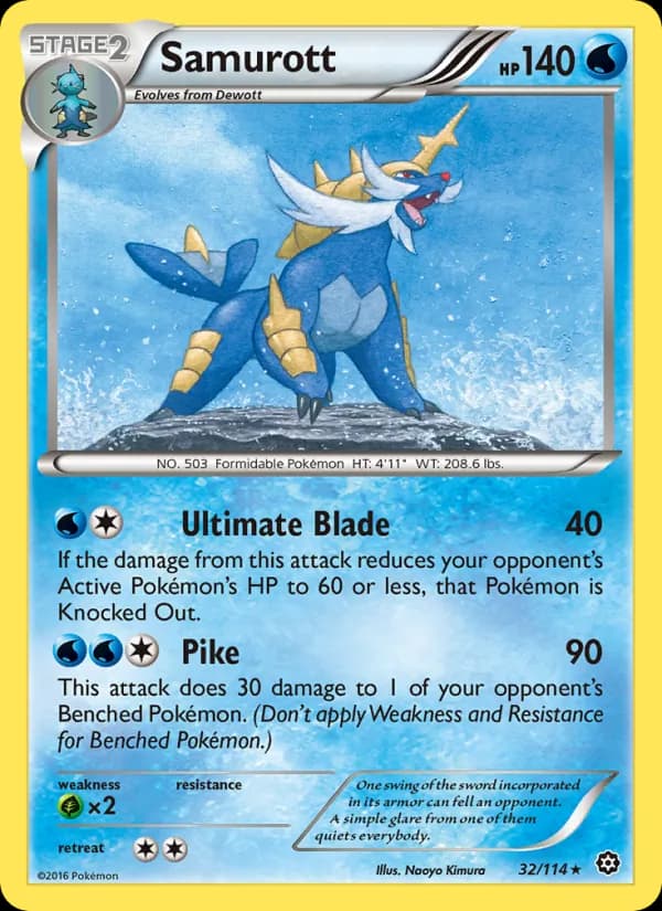 Samurott card in English