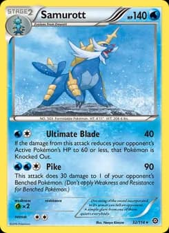 Samurott card in English