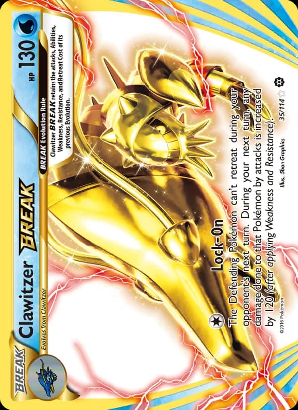 Clawitzer BREAK card in English