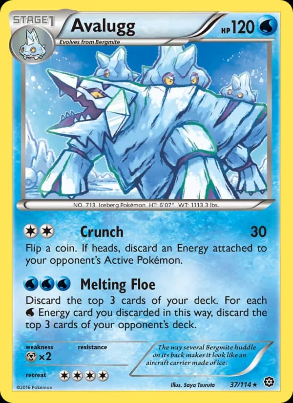 Avalugg card in English