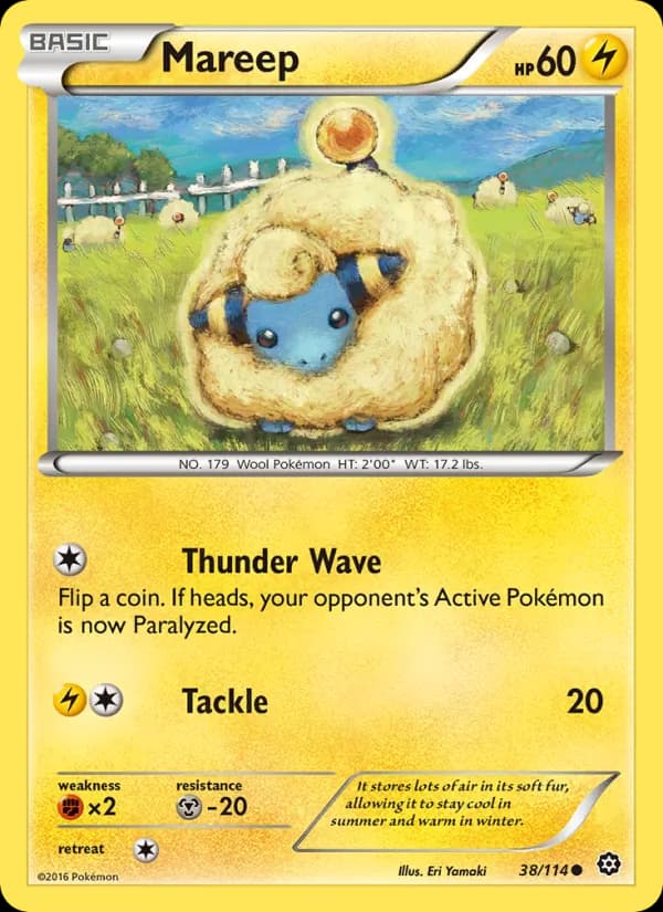 Mareep card in English