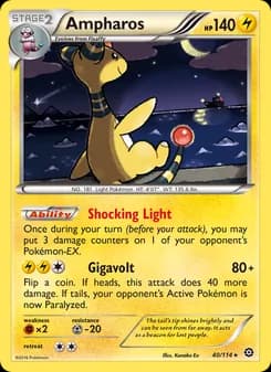 Ampharos card in English