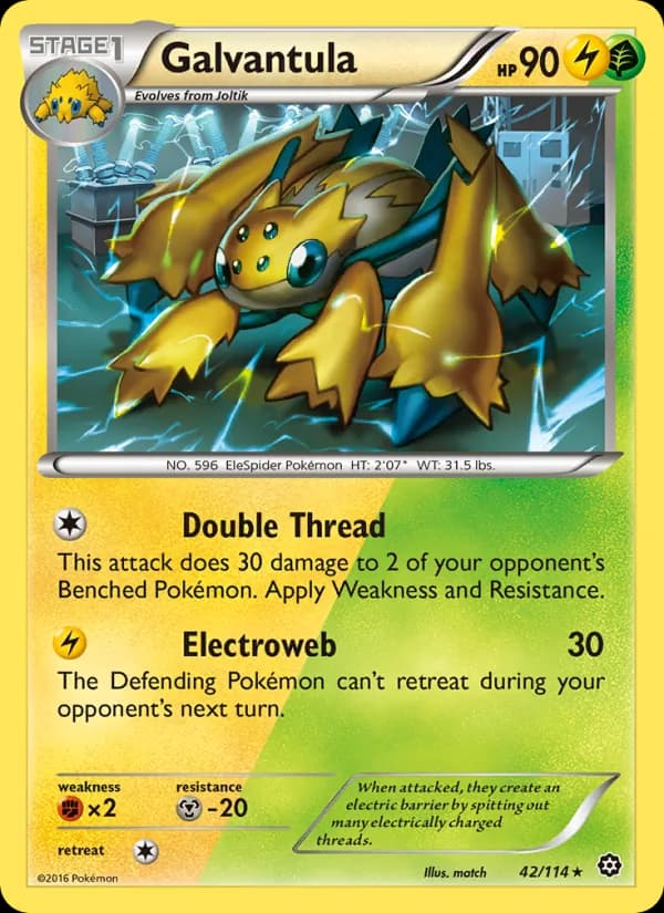 Galvantula card in English