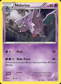 Nidorino card in English