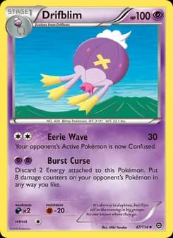Drifblim card in English