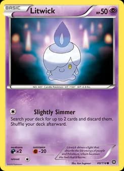 Litwick card in English