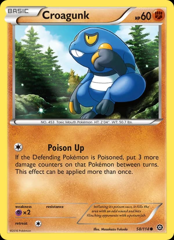 Croagunk card in English
