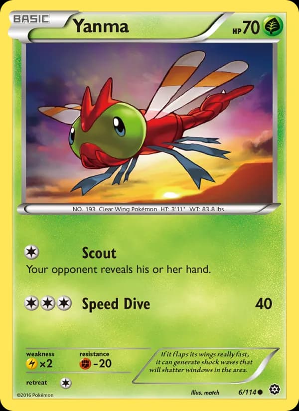 Yanma card in English