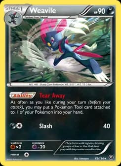 Weavile card in English