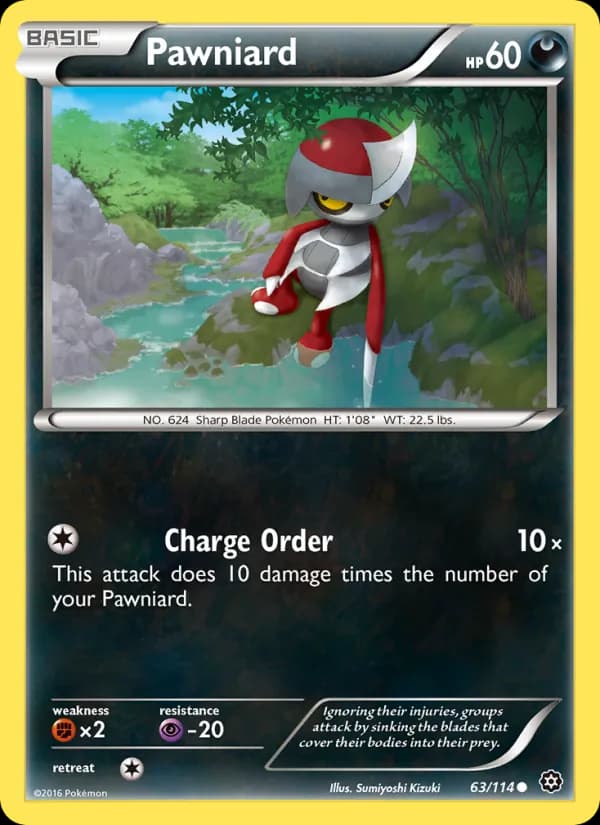 Pawniard card in English