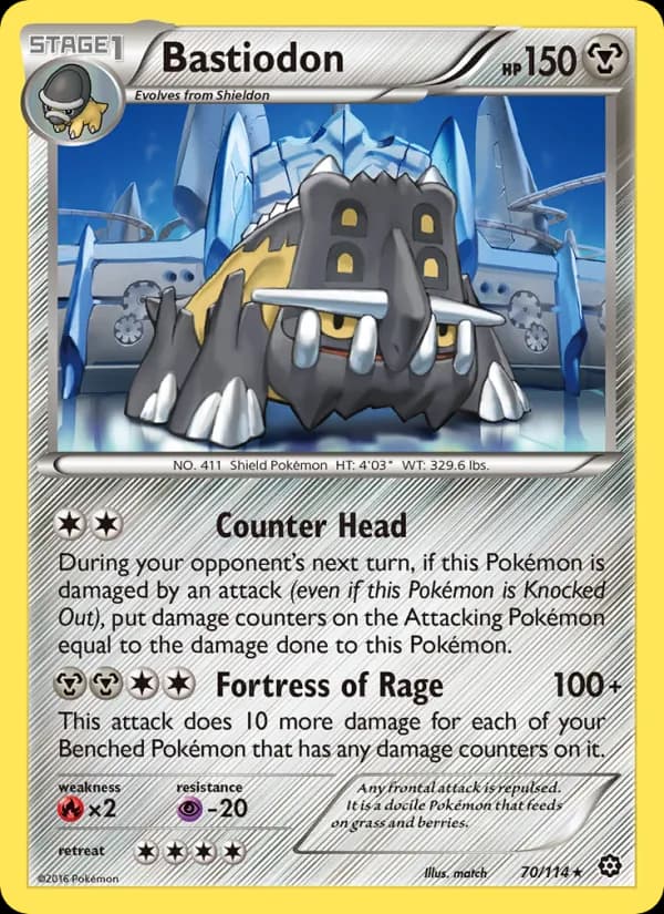 Bastiodon card in English