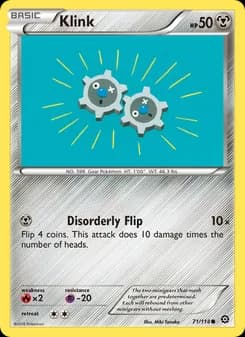 Klink card in English