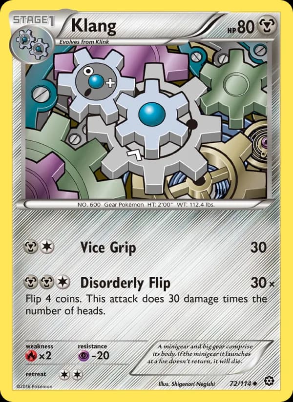 Klang card in English