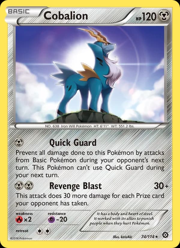 Cobalion card in English