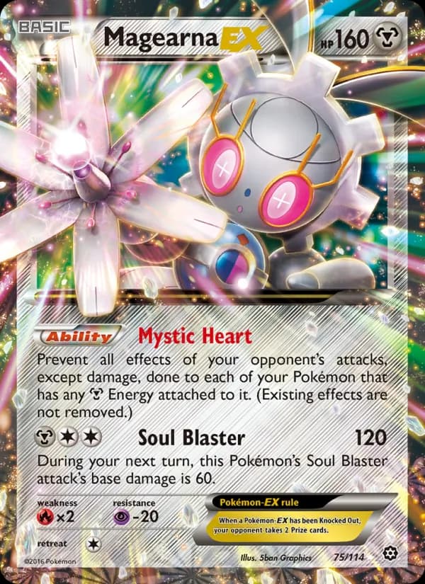 Magearna EX card in English